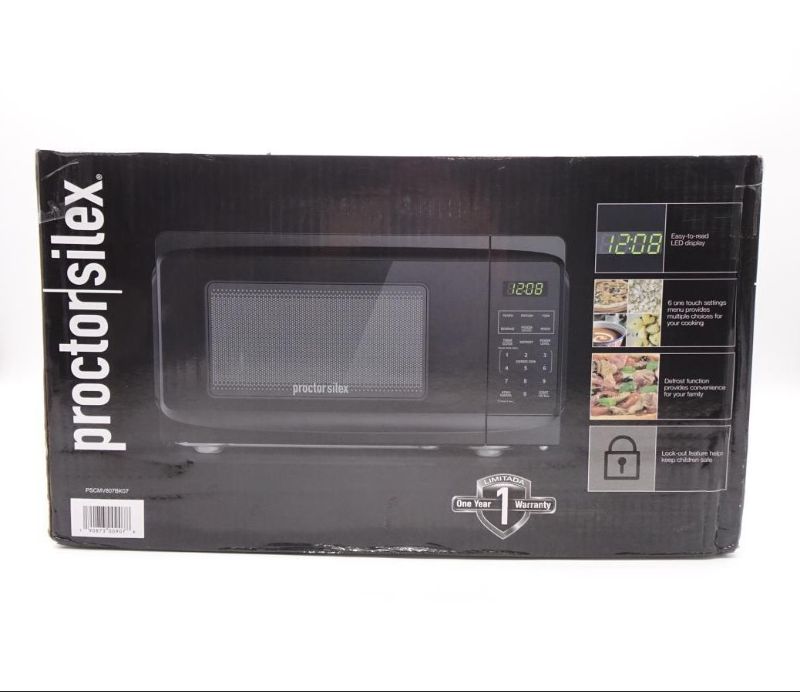 Photo 1 of Proctor Silex 0.7 Cu Ft 700 Watt Microwave Oven - Black
