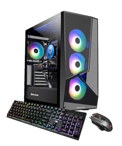 Photo 1 of iBUYPOWER - SlateMR Gaming Desktop - AMD Ryzen 3 3100 - 8GB DDR4 Memory - NVIDIA GeForce GTX 1650 - 500GB SSD - Black
