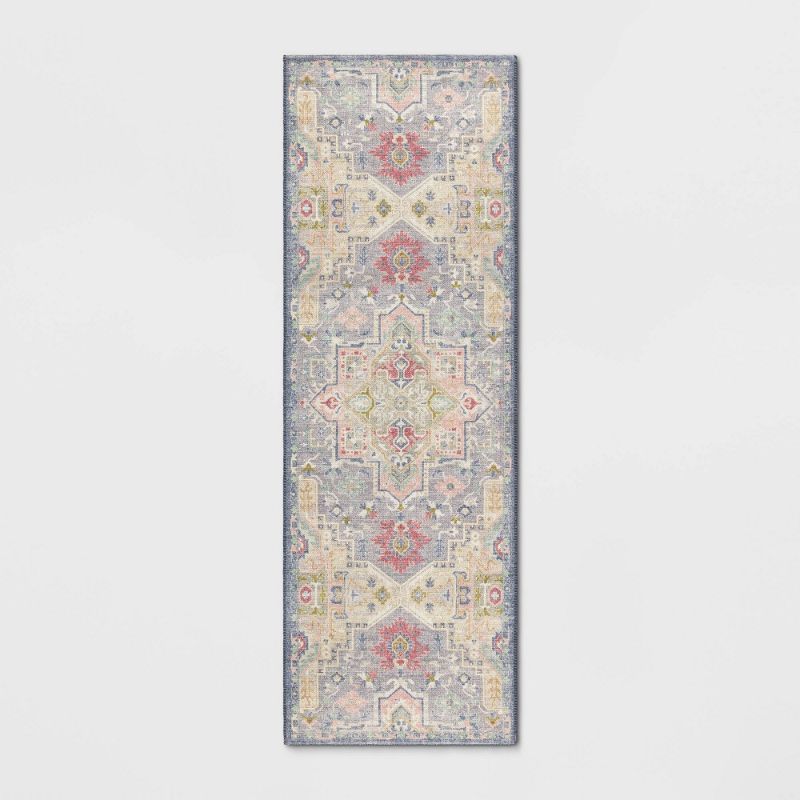 Photo 1 of 2'4x7' Zebrina Medallion Persian Style Printed Accent Rug - Opalhouse
