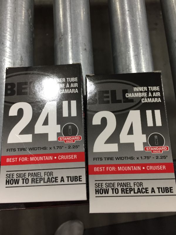 Photo 2 of 2 PACK - Bell Standard Schrader Replacement Bicycle Inner Tube 24 X 1.75-2.25
