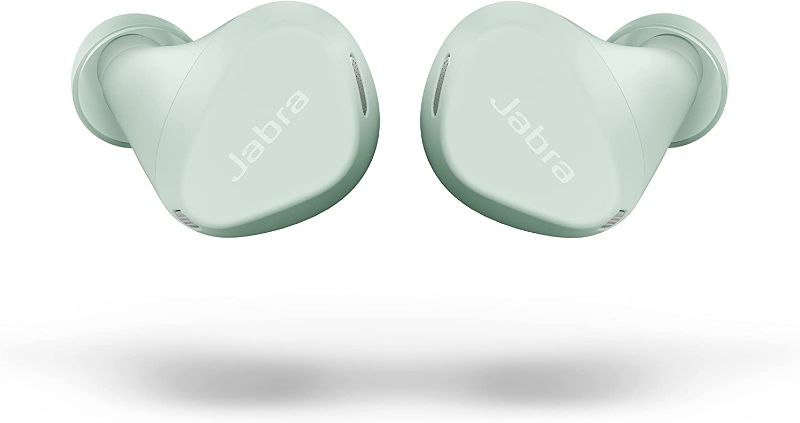 Photo 1 of Jabra Elite 4 Active in-Ear Bluetooth Earbuds – True Wireless Earbuds with Secure Active Fit, 4 Built-in Microphones, Active Noise Cancellation and Adjustable HearThrough Technology – Mint
