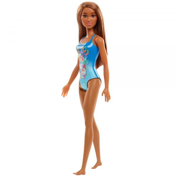 Photo 1 of Barbie Beach Doll Bough Behind Roses Brunette - Box of 4