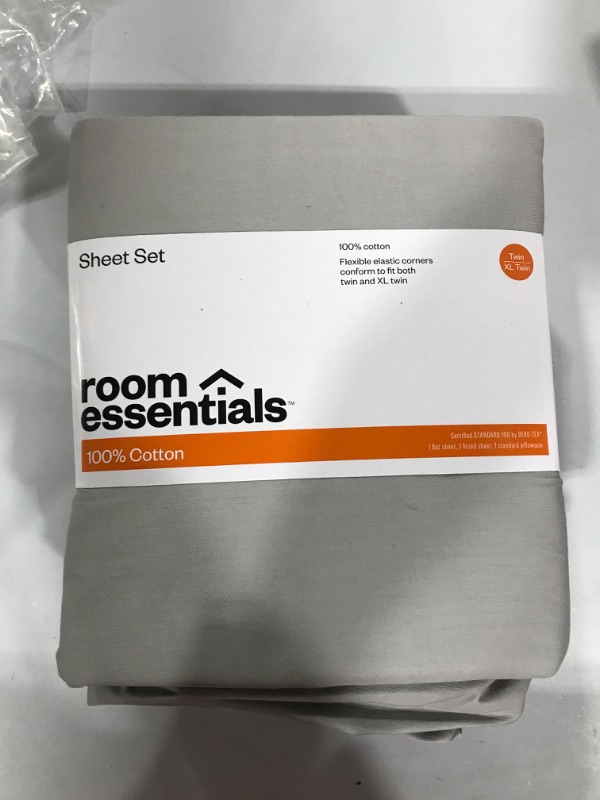 Photo 2 of 100% Cotton Sheet Set - Room Essentials™ Twin/XL Twin