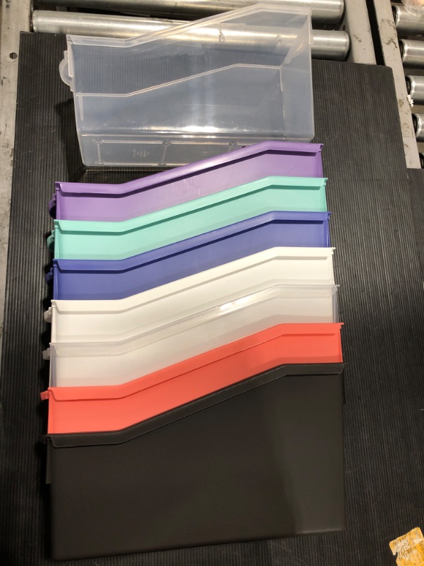 Photo 1 of (8PACK) connectable file holders multiple colors