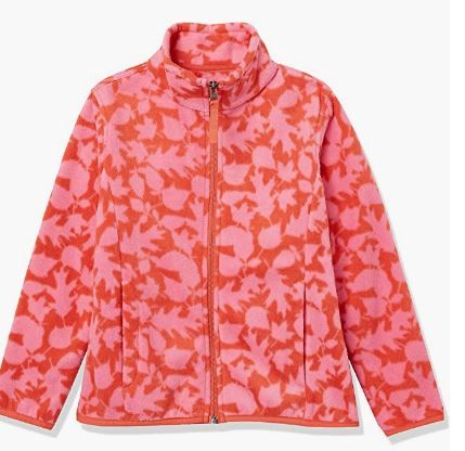 Photo 1 of Amazon Essentials Girls and Toddlers' Polar Fleece Full-Zip Mock Jacket MEDIUM

