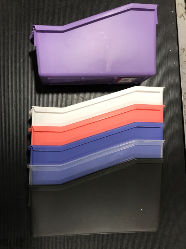 Photo 1 of (6 PACK) Connectable file holder multiple colors