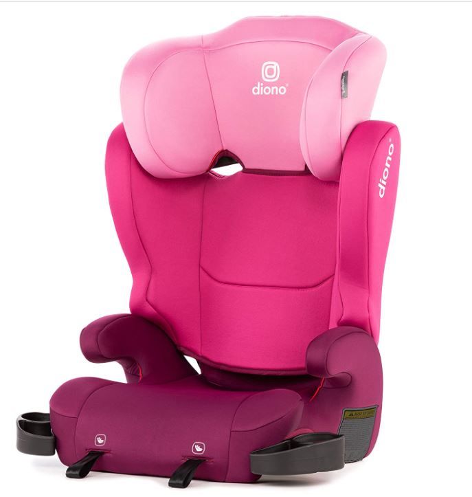 Photo 1 of Diono Cambria 2 XL, Dual Latch Connectors, 2-in-1 Belt Positioning Booster Seat, High-Back to Backless Booster with Space and Room to Grow, 8 Years 1 Booster Seat, Pink
