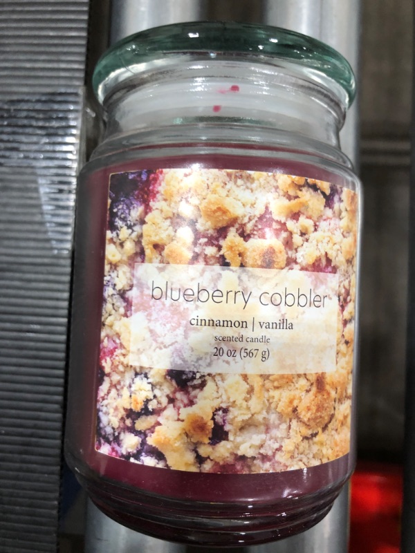 Photo 2 of 20oz Jar Candle Blueberry Cobbler