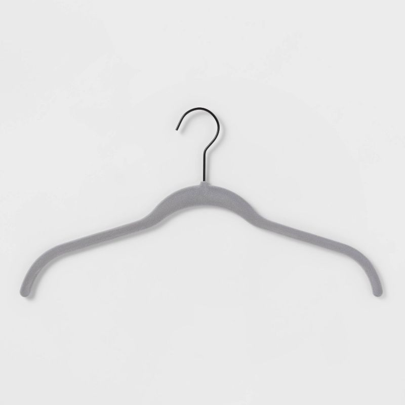 Photo 1 of 10pk Shirt Flocked Hangers - Brightroom™

