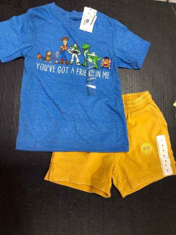 Photo 1 of BOYS CLOTHES SIZE 5T, SHORTS SMALL 