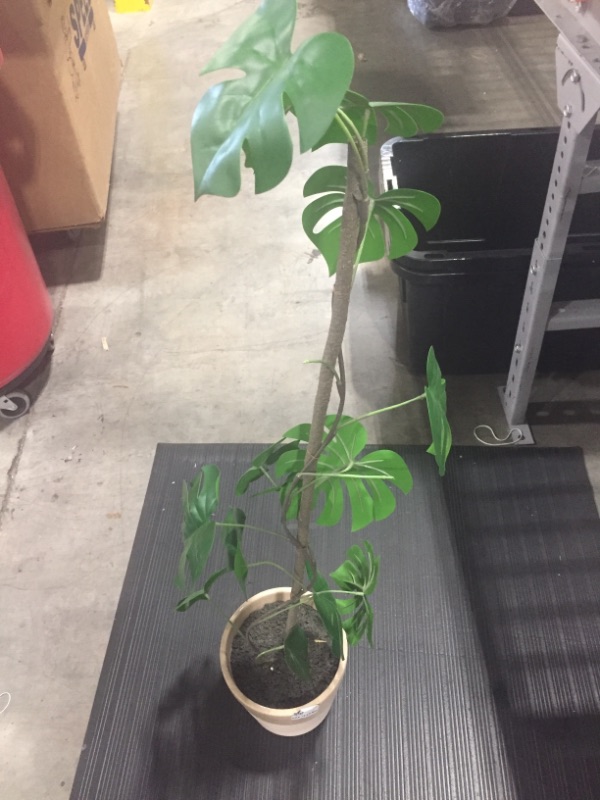 Photo 2 of 38.5" Faux Monstera Potted Plant - Hearth & Hand™ with Magnolia

