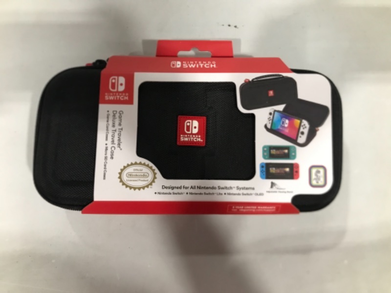 Photo 2 of Rds Industries - Game Traveler Deluxe Travel Case For Nintendo Switch - Black