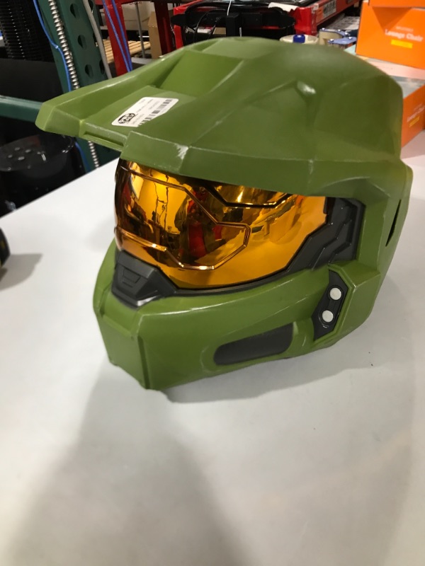 Photo 2 of Adult HALO Infinite Master Chief Halloween Costume Helmet