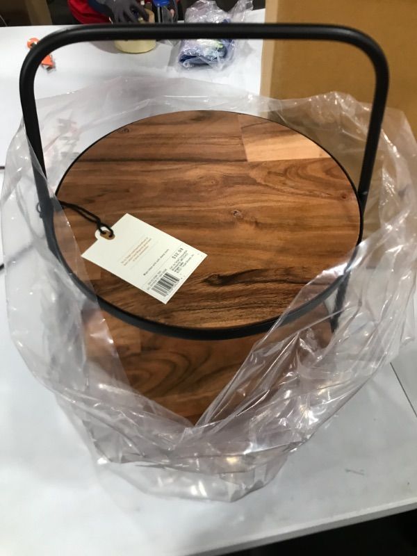 Photo 1 of 2-Tier Wood  Metal Serving Stand - Hearth  Hand with Magnolia