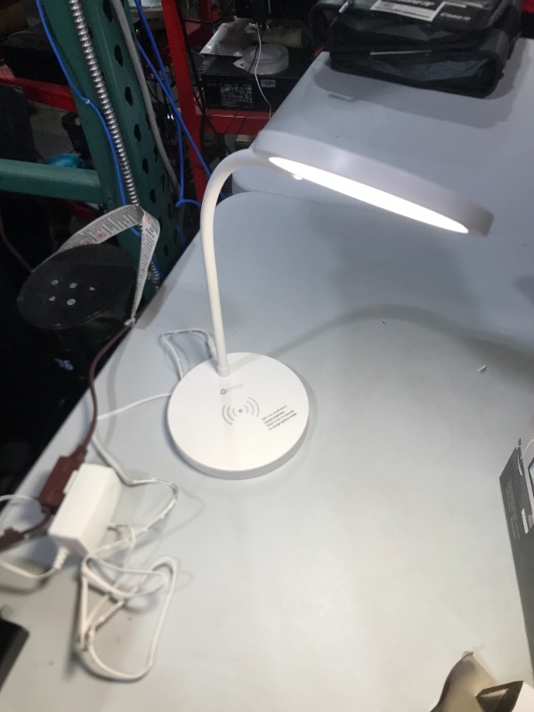 Photo 1 of LED Ryan Wireless Charging Desk Lamp - OttLite

