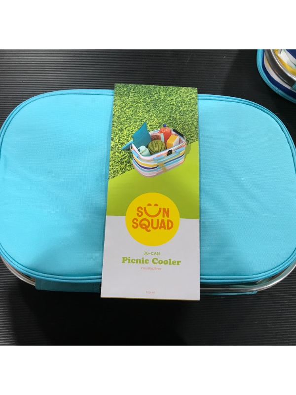 Photo 2 of 13.5qt Picnic Cooler Stripe - Sun Squad