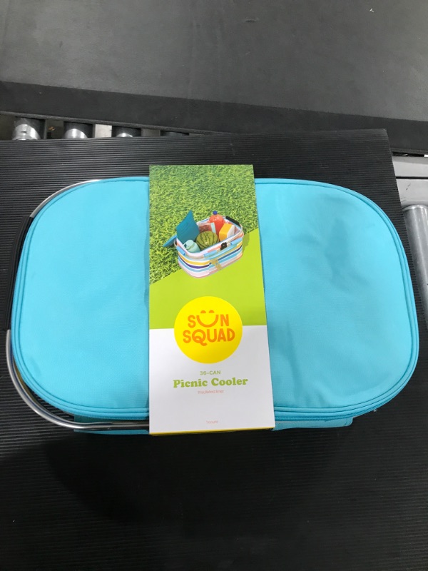 Photo 2 of 13.5qt Picnic Cooler Stripe - Sun Squad