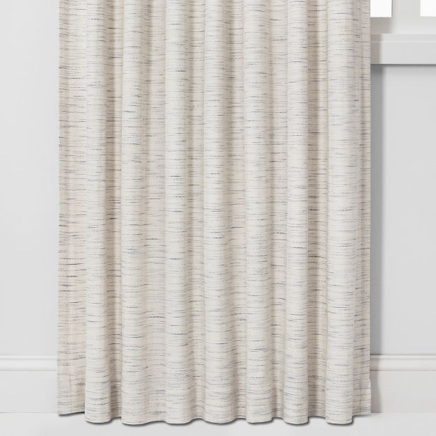 Photo 1 of 2pc Light Filtering Striation Herringbone Window Curtain Panel