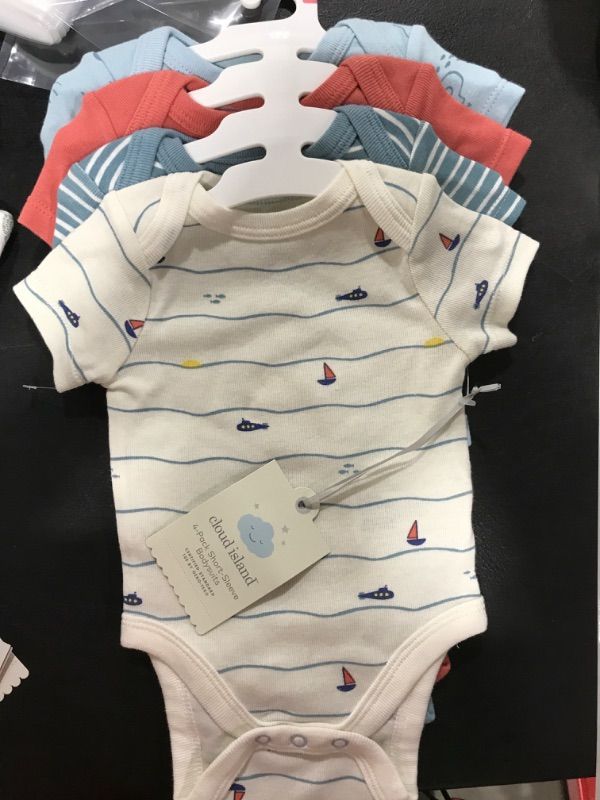 Photo 1 of 4-PACK SHORT-SLEEVE BODYSUITS  SIZE 0-3M