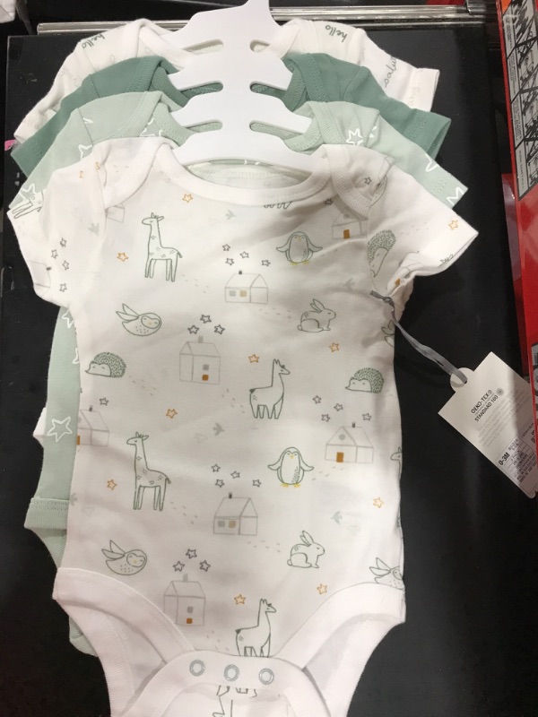 Photo 1 of 4-PACK  SHORT-SLEEVE BODYSUITS  SIZE 0-3M