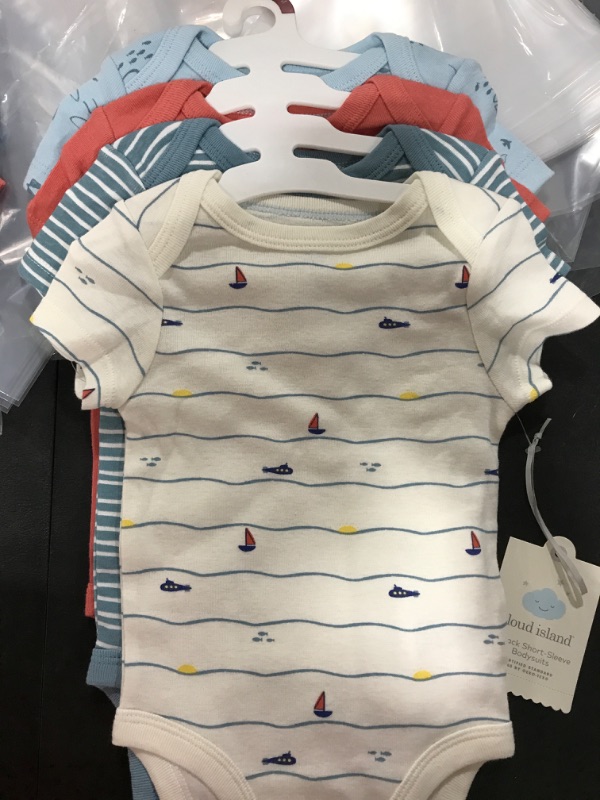 Photo 1 of 4-PACK SHORT SLEEVE BODYSUITS  3-6M