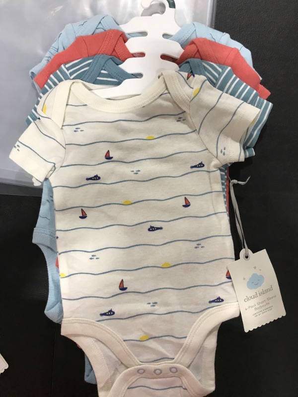 Photo 1 of  4-PACK SHORT SLEEVE BODYSUITS  SIZE  0-3M