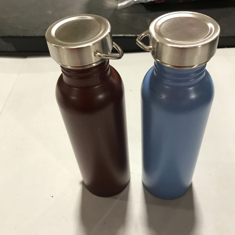 Photo 1 of 2 - two - 24oz Stainless Steel Single Wall Non-Vacuum Chug Water Bottle - Room Essentials™
