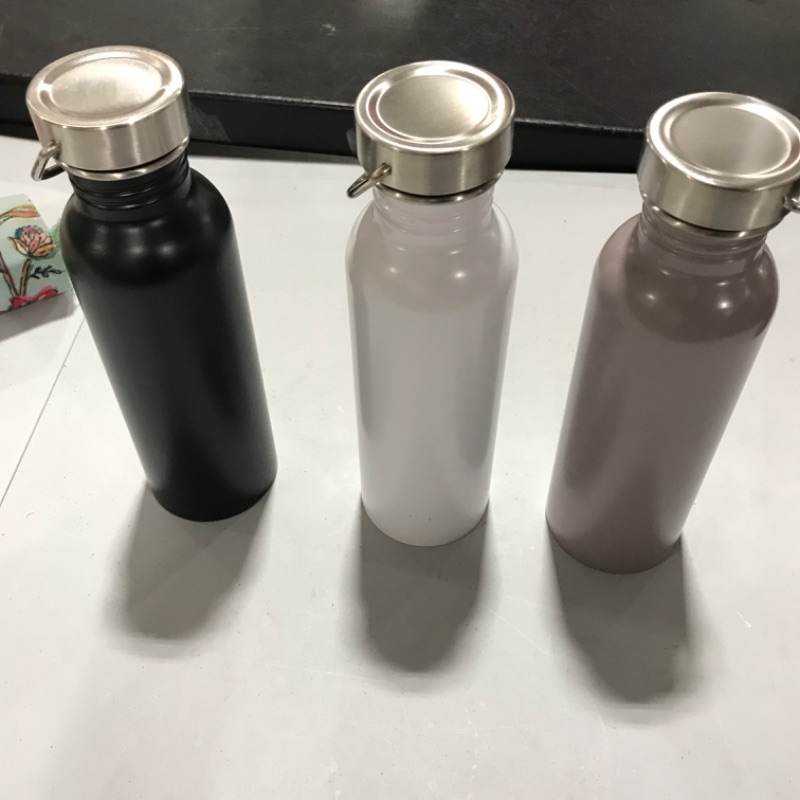 Photo 1 of 24oz Stainless Steel Single Wall Non-Vacuum Chug Water Bottle - Room Essentials™ (3 pack)
