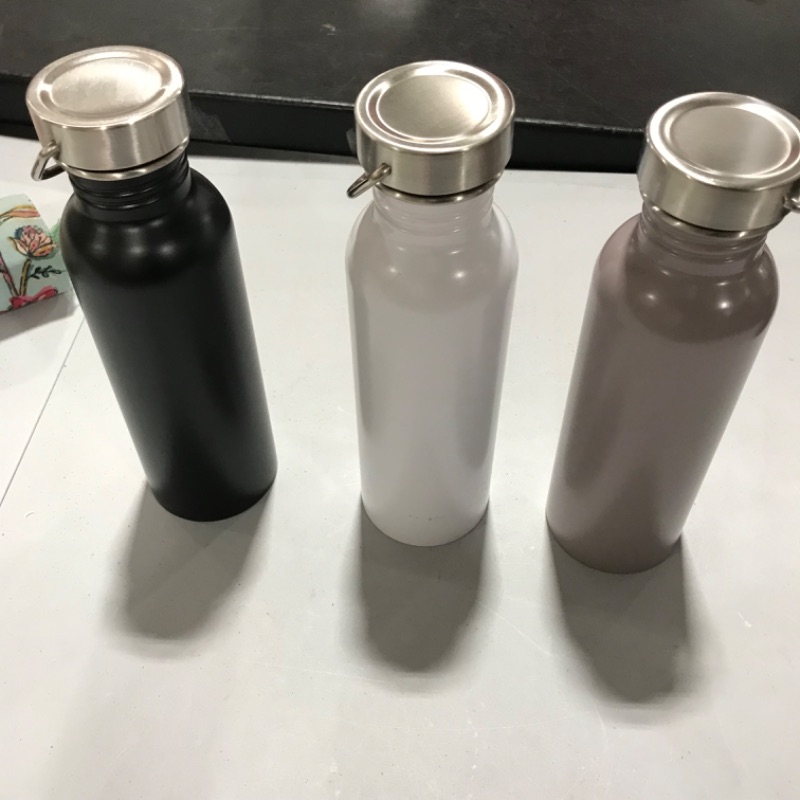 Photo 1 of 24oz Stainless Steel Single Wall Non-Vacuum Chug Water Bottle - Room Essentials™ (3 pack)

