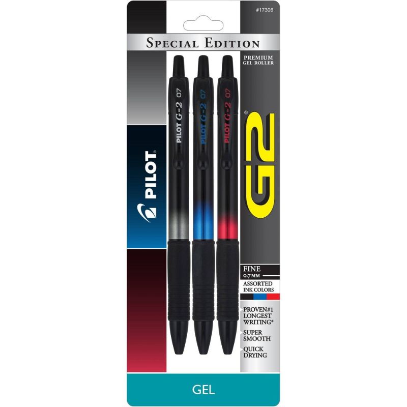 Photo 1 of Pilot 3pk Special Edition Gel Pens Fine Point 0.7mm Assorted Inks (6PACK)
