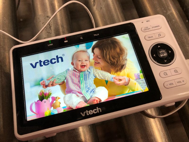 Photo 2 of VTech Upgraded Smart WiFi Baby Monitor VM901, 5-inch 720p Display, 1080p Camera, HD NightVision, Fully Remote Pan Tilt Zoom, 2-Way Talk, Free Smart Phone App, Works with iOS, Android
