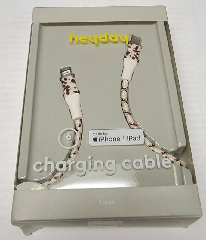 Photo 1 of BOX OF 12, heyday 6' Charging to USB-C Braided Cable
