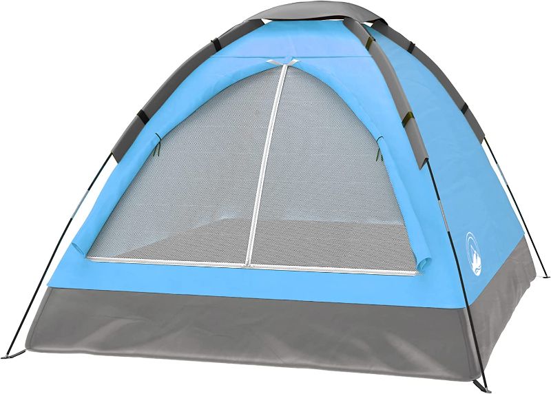 Photo 1 of 2 Person Tent – Rain Fly & Carrying Bag – Lightweight Dome Tents for Kids or Adults – Camping, Backpacking, and Hiking Gear by Wakeman Outdoors