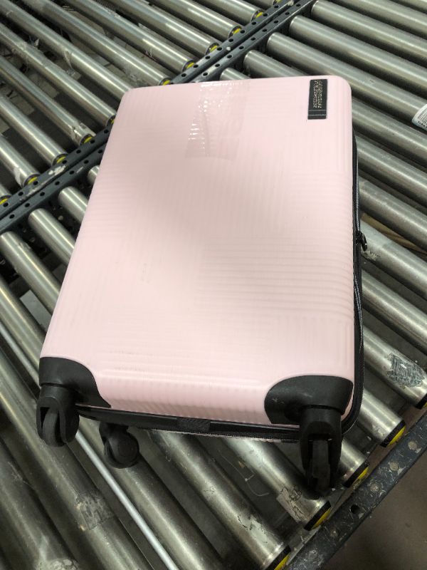 Photo 2 of American Tourister Stratum XLT Expandable Hardside Luggage with Spinner Wheels, Pink Blush, Carry-On 21-Inch
