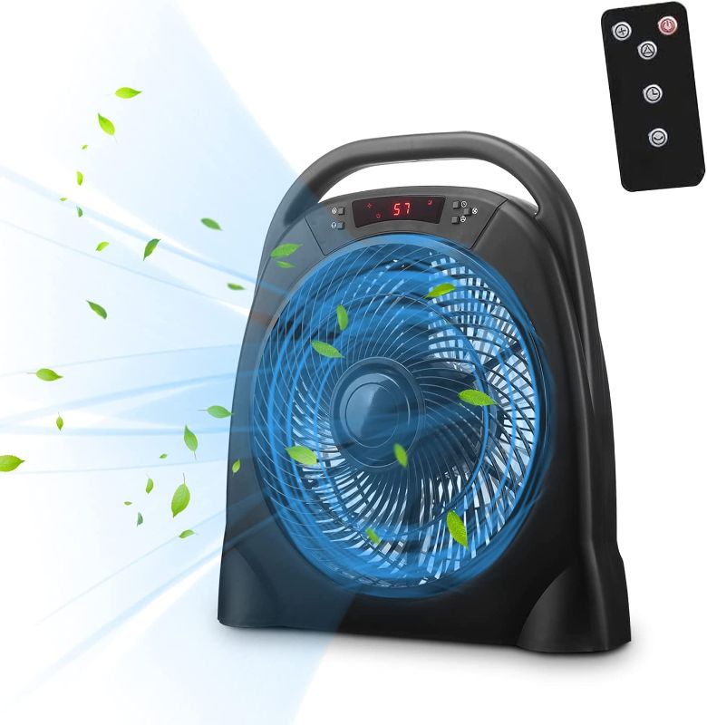 Photo 1 of DOIT Household Fans 17 Inch Table Fans 3-Level Speed Room Air Circulator Box Powerful Fan with Remote Control?Timing
