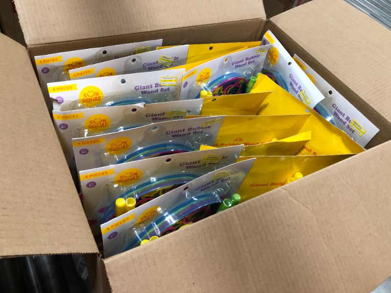 Photo 1 of BOX OF 18 SUN SQUAD GIANT BUBBLE WAND SET
