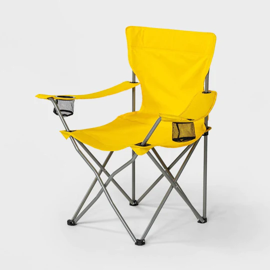 Photo 1 of 2 PACK, Adult Outdoor Portable Chair Yellow - Sun Squad
