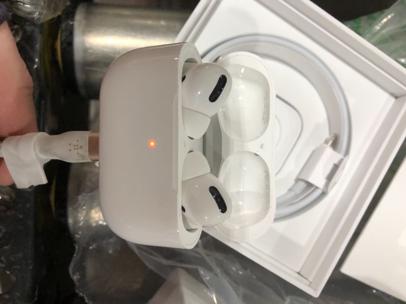 Photo 2 of Apple - AirPods Pro (with Magsafe Charging Case) - White
