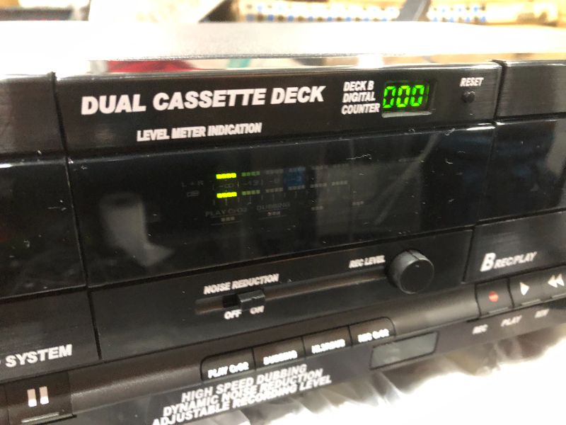 Photo 2 of Pyle PT649D Rack-mountable Dual Cassette Player, 40-15,000 Hz (-20 dB Recording)
