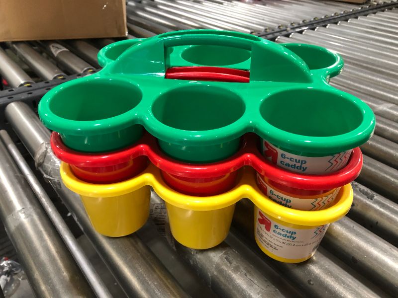 Photo 3 of BOX LOT OF 6-cup Caddy Green - Up & Up AND OTHER PLASTIC STORAGE BINS