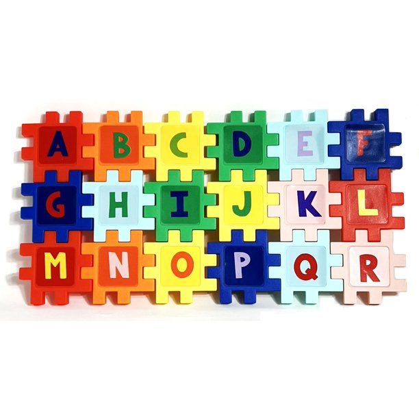 Photo 1 of 6 COUNT, 54ct Puzzle Connectors Alphabet Set
