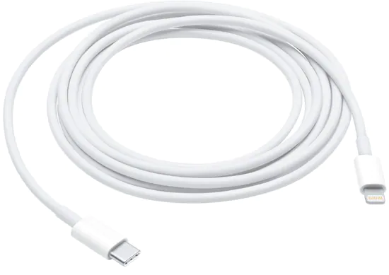 Photo 1 of Apple - 6.6' USB Type C-to-Lightning Charging Cable - White
