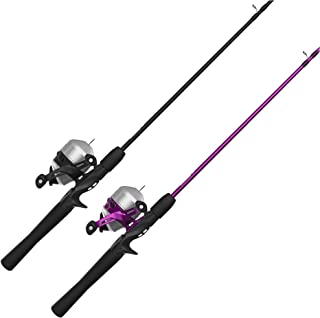Photo 1 of Zebco 33 Spincast Reel and 2-Piece Fishing Rod Combo, 5-Foot 6-Inch Durable Fiberglass Rod, Quickset Anti-Reverse Fishing Reel with Bite Alert
