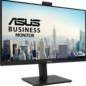 Photo 1 of ASUS 27” 1080P Video Conference Monitor (BE279QSK) - Full HD, IPS, Built-in Adjustable 2MP Webcam, Mic Array, Speakers, Eye Care, Wall Mountable, Frameless, HDMI, DisplayPort, VGA, Height Adjustable
