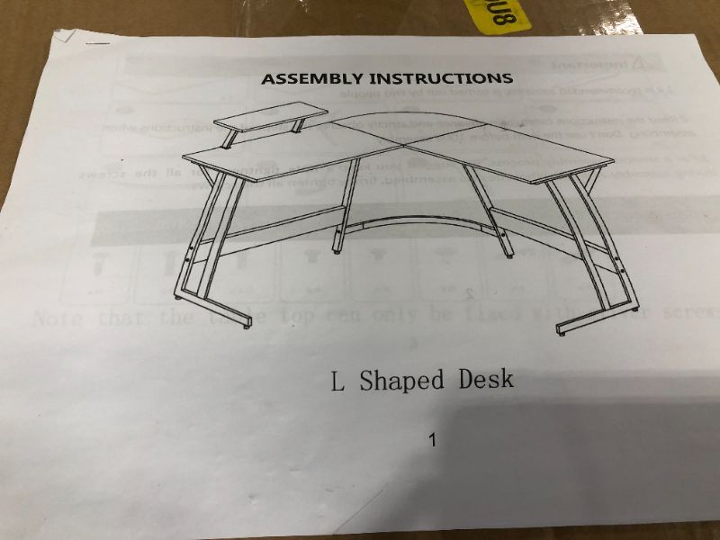 Photo 1 of L SHAPED DESK