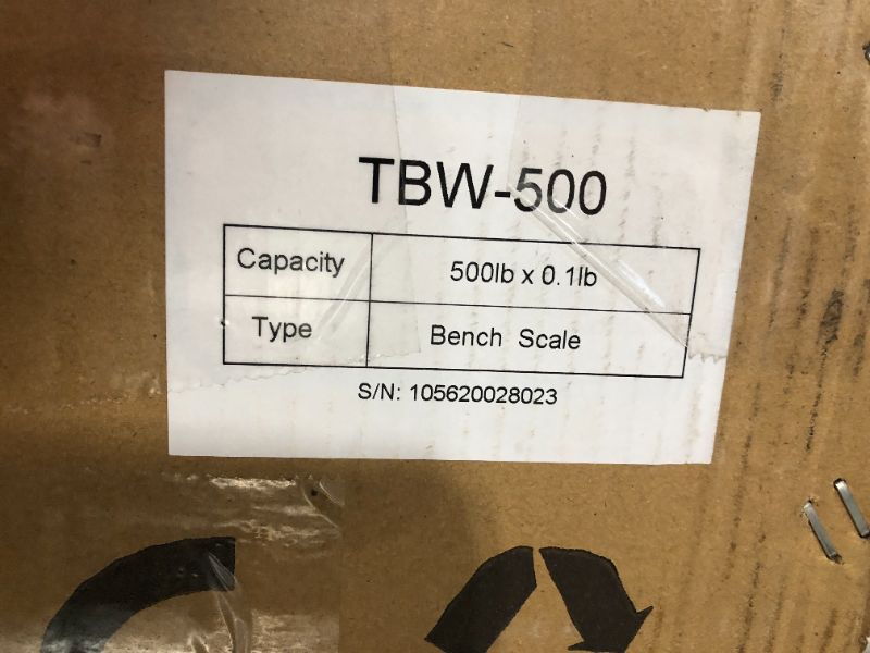 Photo 6 of VisionTechShop TBW-500 Bench Scale for Warehouse Industrial Shipping Scale and, Lb/Kg Switchable, 500lb Capacity, 0.1lb Readability, NTEP Legal for Trade
