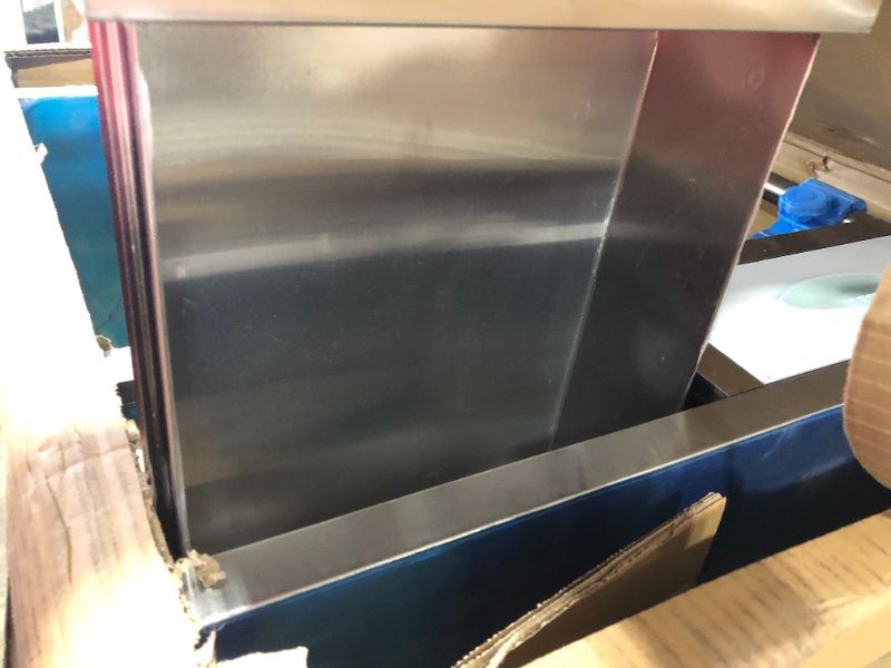 Photo 6 of VEVOR Lab Serving Cart?Utility Cart with Two-Story?Rolling Cart with Two Drawers?for lab Equipment?Use Grade I Stainless Steel?Utility Services (2 Shelves/ 2 Drawer)