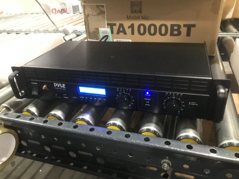 Photo 2 of 2-Channel Bluetooth Power Amplifier - 2000W Bridgeable Rack Mount Pro Audio Sound Wireless Home Stereo Receiver w/TRS XLR Input