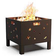 Photo 1 of  Small Fire Pits, Portable Firepits for Outside, Metal Firepit Bonfire Wood Burning Heater - Great for Outdoor Camping Patio Garden Backyard