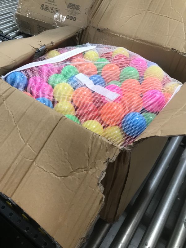 Photo 2 of Amazon Basics BPA Free Plastic Ball Pit Balls with Storage Bag